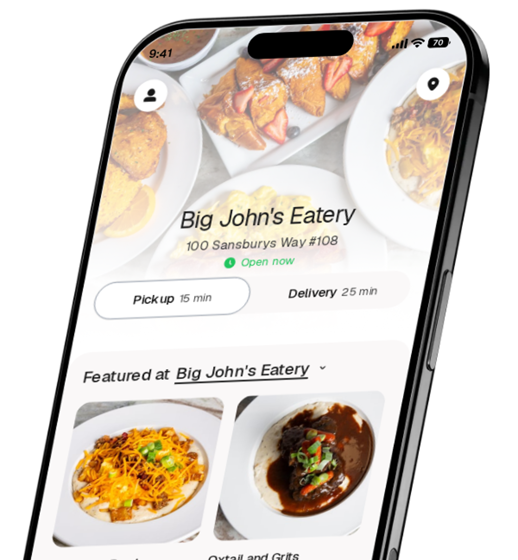 Big John's Eatery app preview